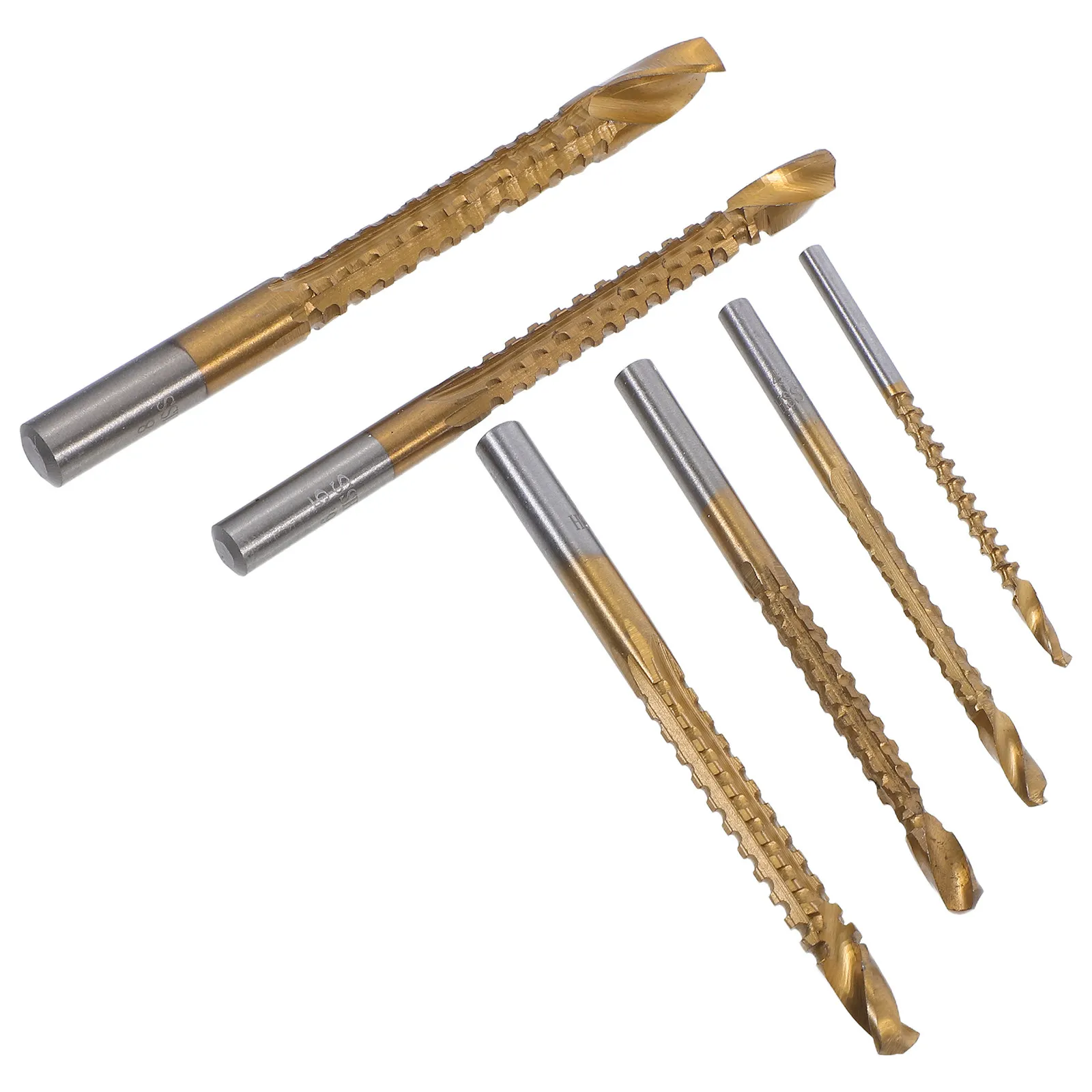 6Pcs Drill Bit Set Sizes 3 4 5 6 6.5 8Mm Accurate for Aluminium Alloy Thin Wood Plastic Hole Drilling