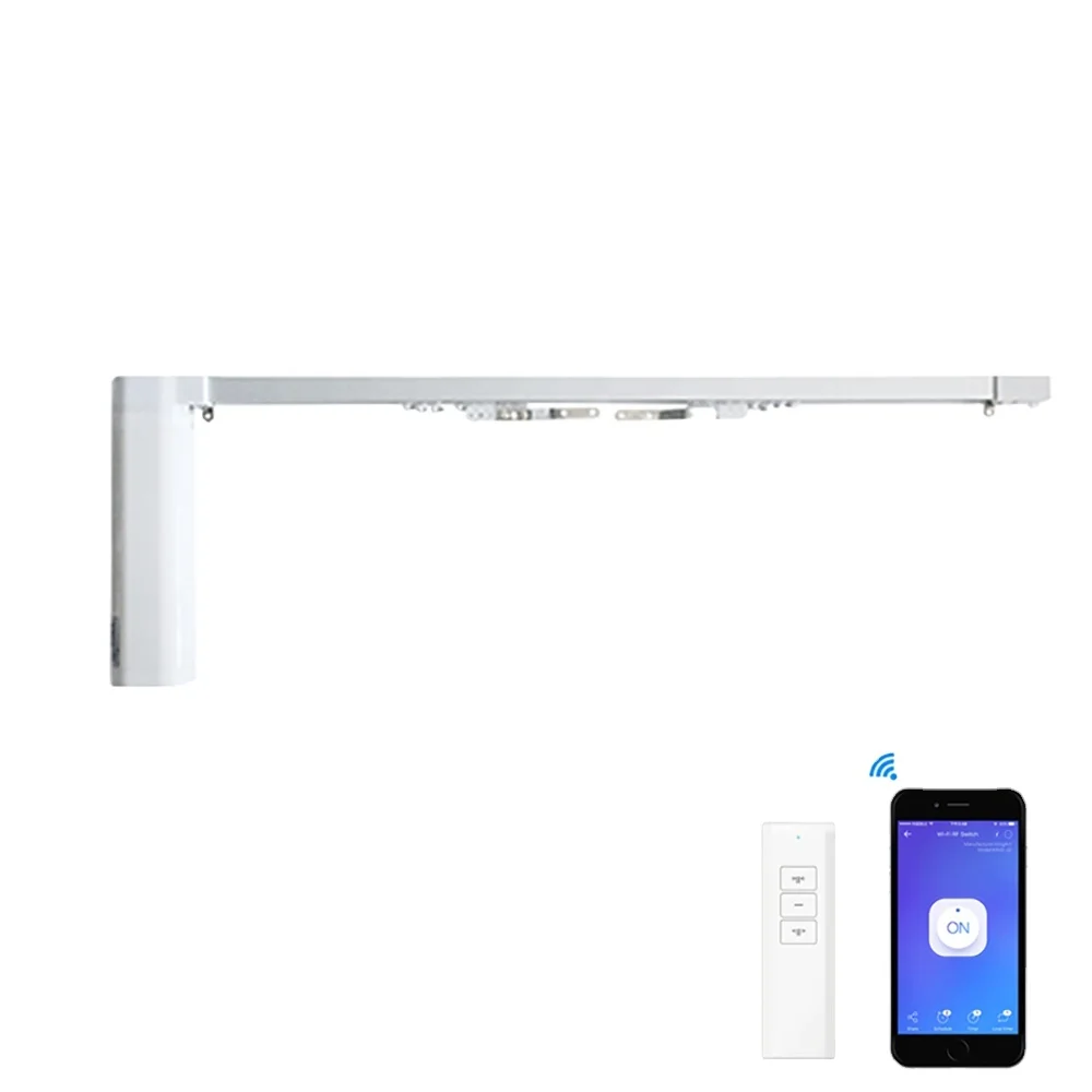 Smart Wireless Motor for Ewelink 5.2m Adjustable Length Kit Curtain Track Cornice Curtain System Alexei Home Automation