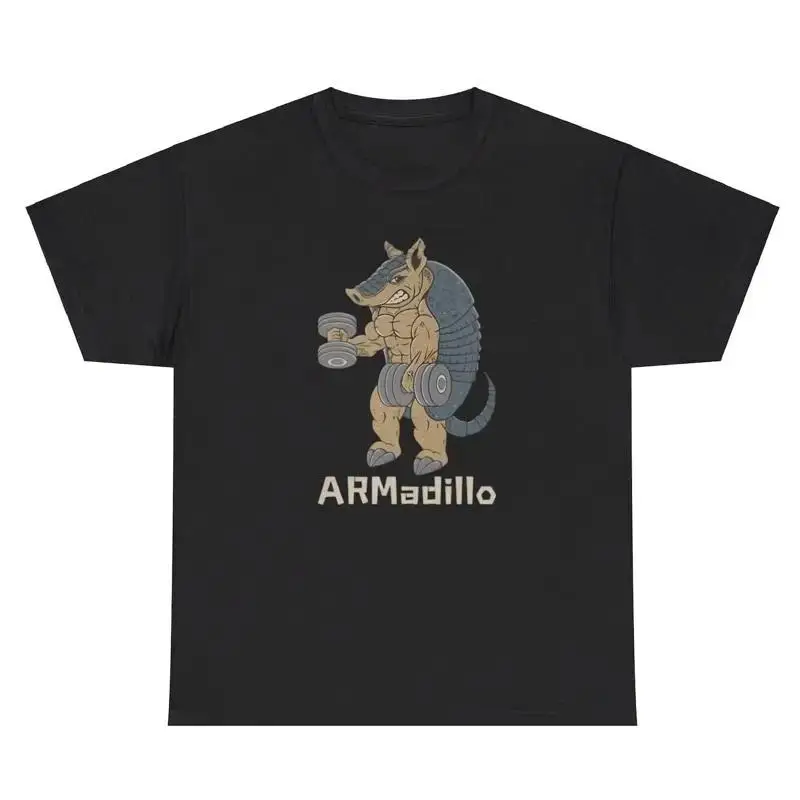 Armadillo T Shirt Funny Sayings Arm Day Pun Pump Cover Dank Meme Tee