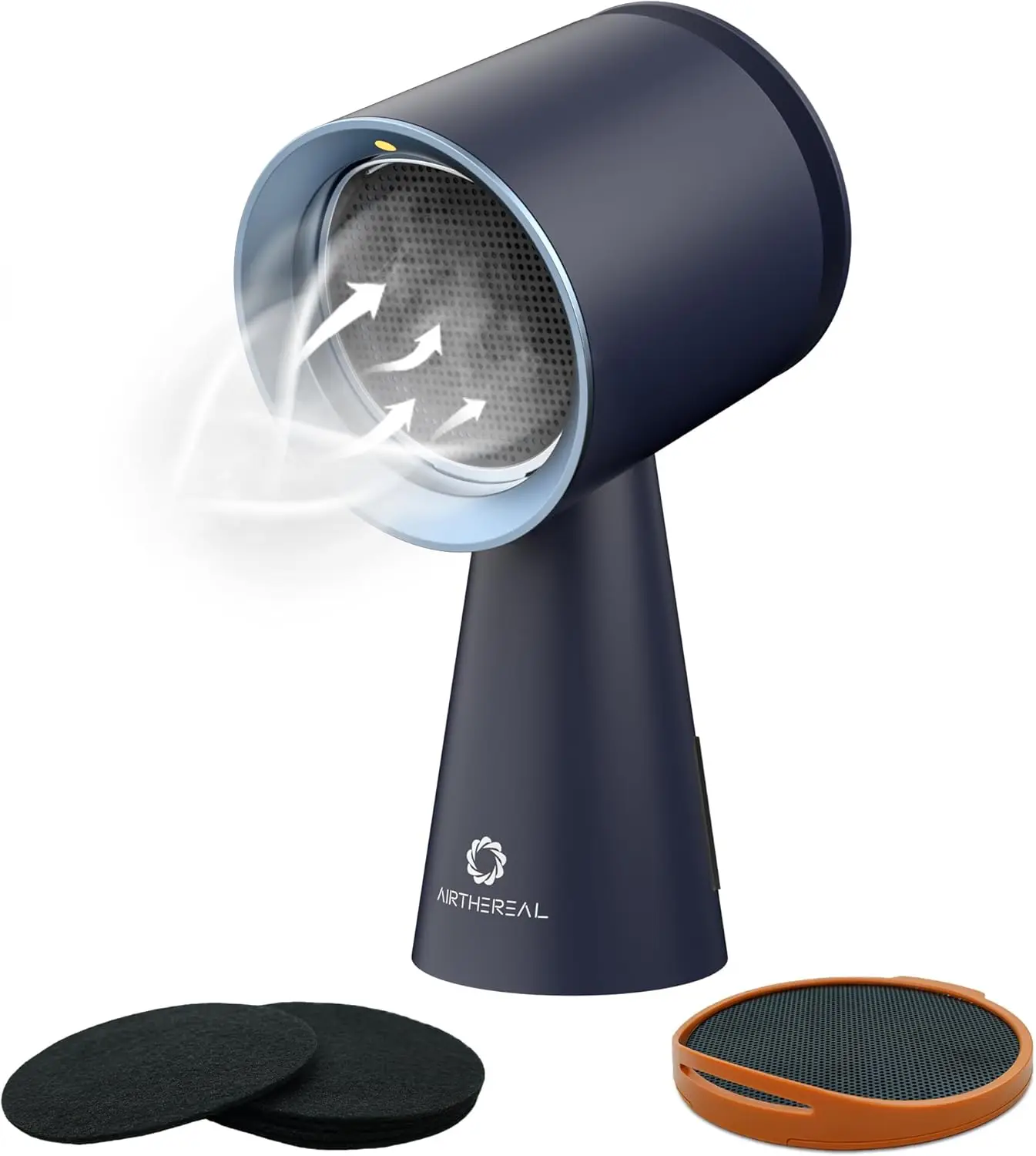 

Portable Range Hood with Rechargeable Battery Powered, 3-Speed Suction, Desktop Exhaust Fan for Kitchen, with Extra Grease