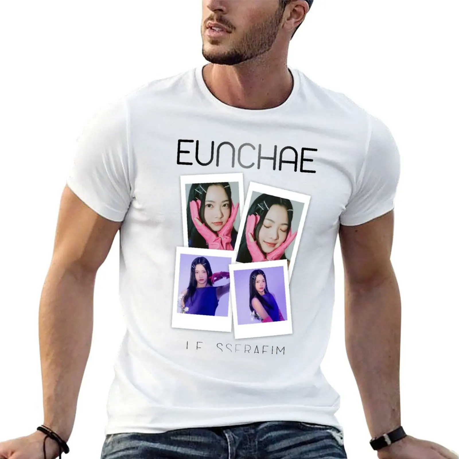

LE SSERARIM- Eunchae T-Shirt t shirts for man graphic cars t shirt custom print T-Shirt