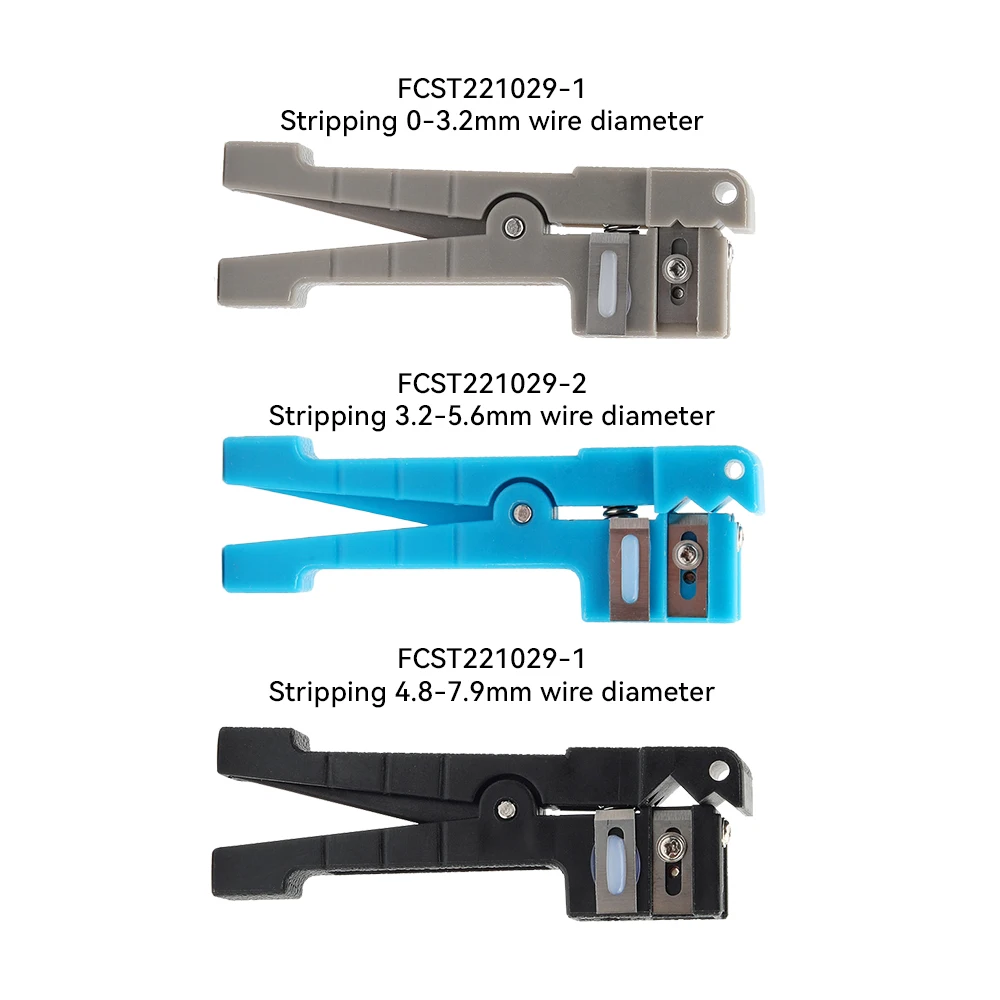 FCST 3pcs 45-162 45-163 45-165 Fiber Optic Stripper Coaxial Cable Stripper Optical Cable Slitter Tool Beam Tube Stripper