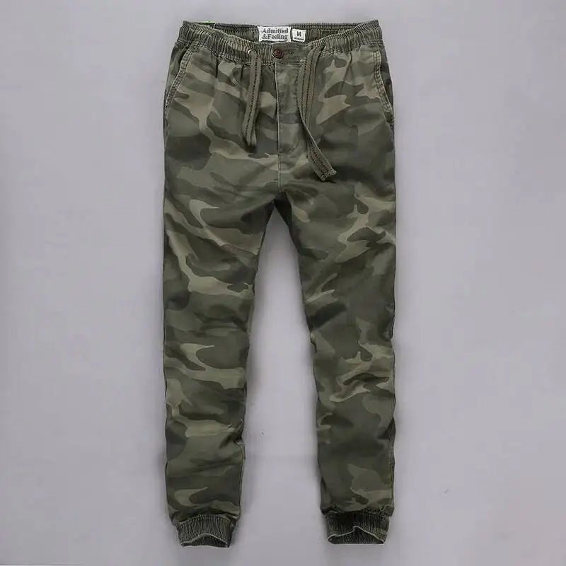 

Cotton Mens Jogger Autumn Pencil Harem Men Camouflage Military Loose Comfortable Cargo Trousers Camo Casual Pants