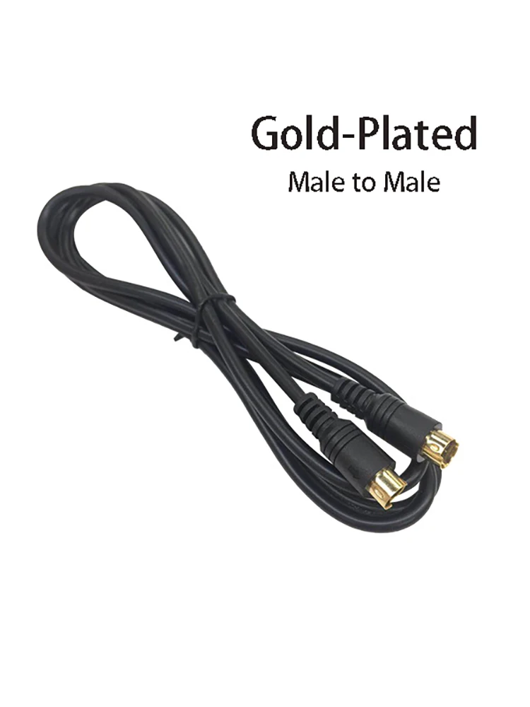 Câble d'extension s-vidéo 4 broches mâle à mâle, Mini cordon Din pour Home cinéma, récepteurs DSS, magnétoscope, DVR, PVR, lecteurs DVD, connecteurs