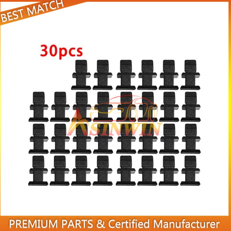 30pcs Car Door Plastic Panel Clip Push Retainer Body Panel Rivets 1249900792 For Mercedes-Benz W124 R129 W140 W202