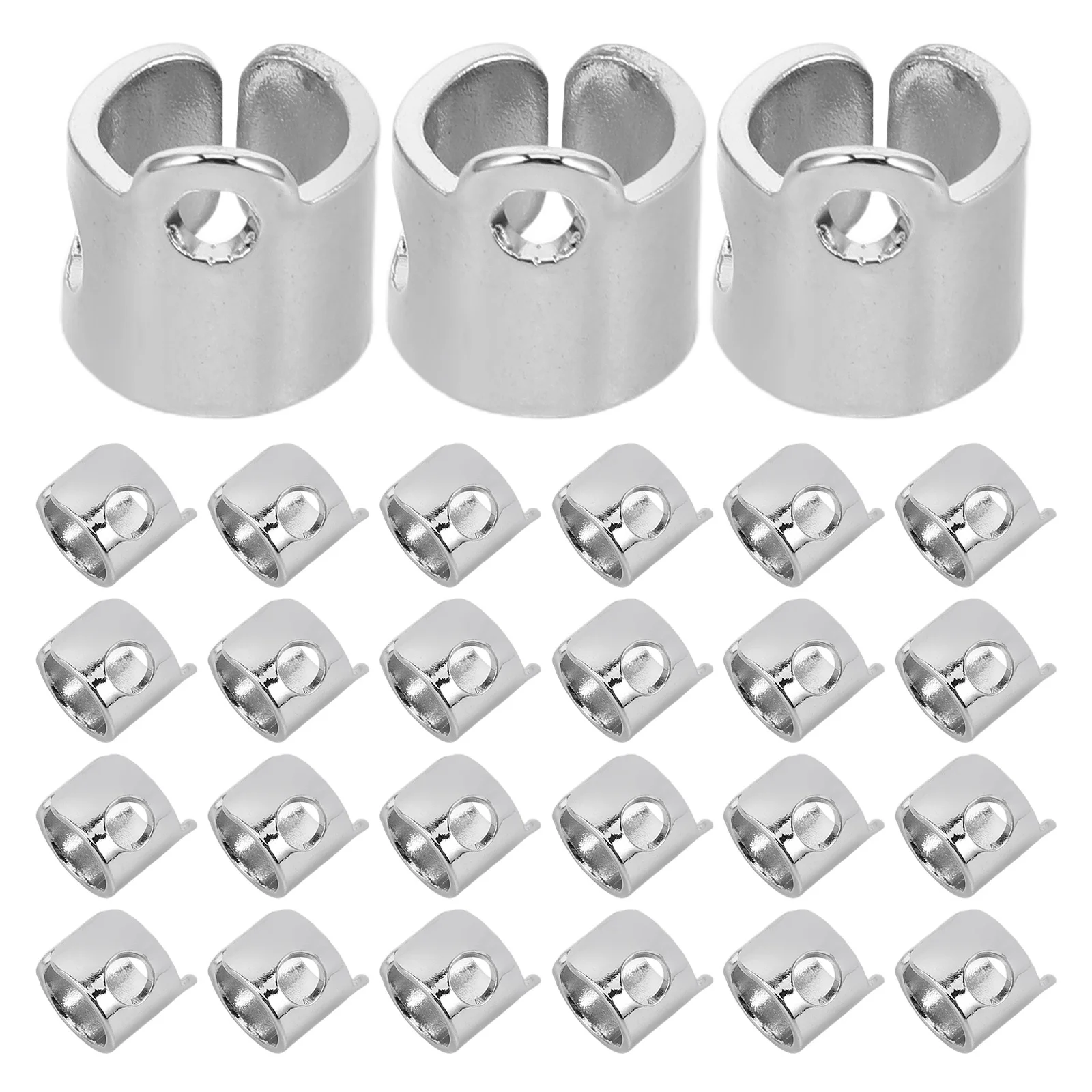 

30Pcs Sewing Machine Needle Bar Thread Guide Precision Metal Sewing Thread Guide Part Smooth Surface for Various Flat Machines