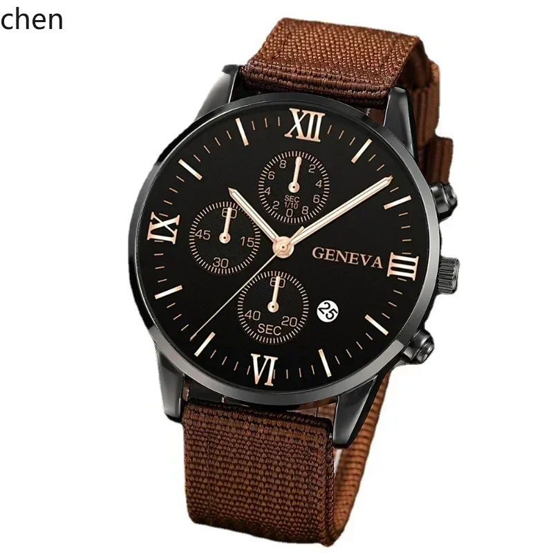 ZZ Men's Set Gift Watch Bracelet Three-piece Men's Watch Calendar Watch