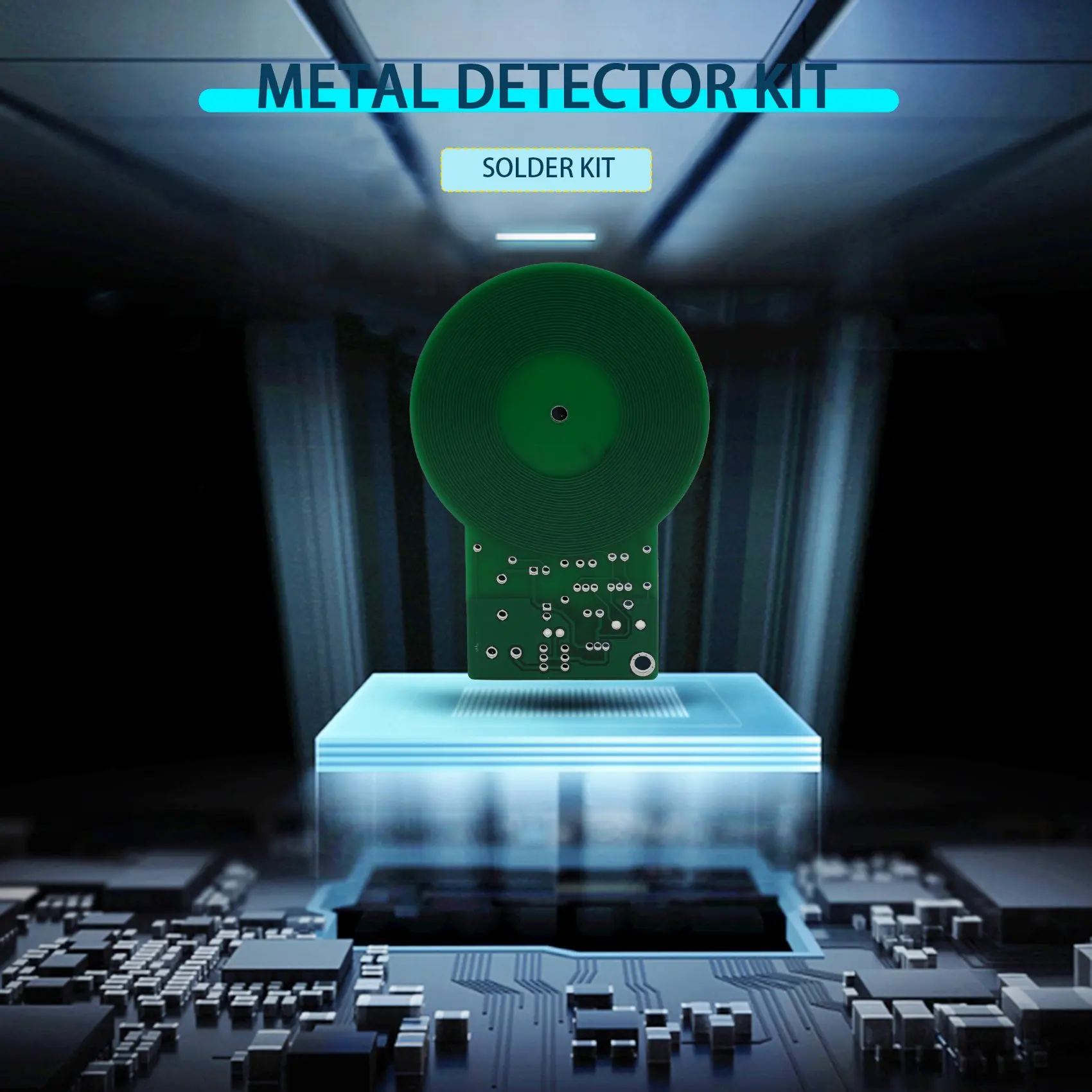 ABGN  Less than 60mm Simple Metal Detector,for Assemble Kit DIY Electronic Soldering Practice,Metal Sensor Buzzer DC 3-5V