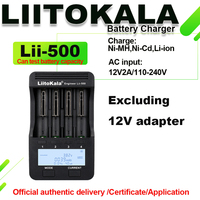 LiitoKala Lii-500 without accessories, intelligent battery charger, LCD display 18650 26650 16340 18350 3.7V 1.2V test battery c