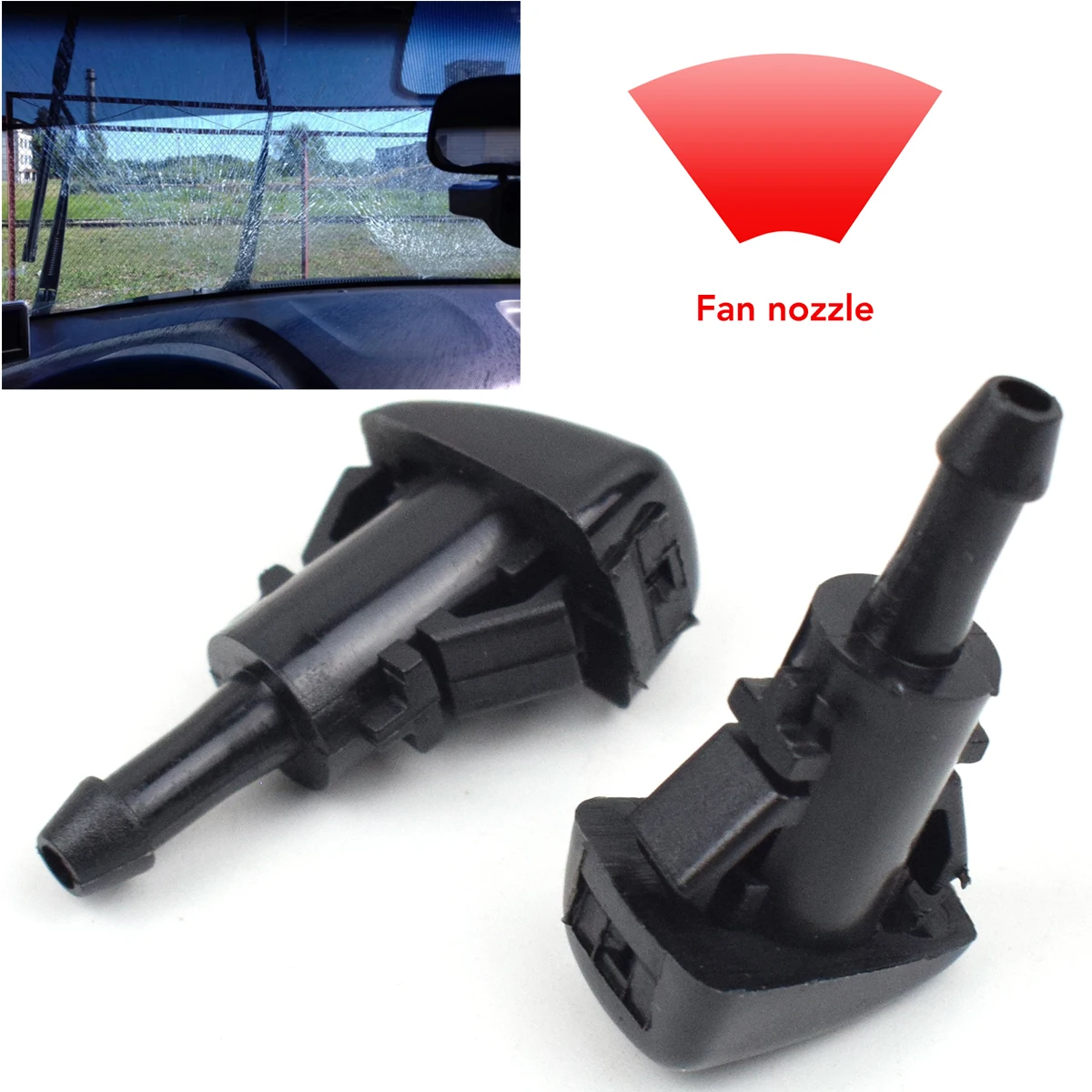 For Hyundai Solaris Tucson Sonata Verna Veracruz ix55 ix35 ix25 Kia Windshield Wiper Washer Nozzles Spray Jet Kit 98630-3J000