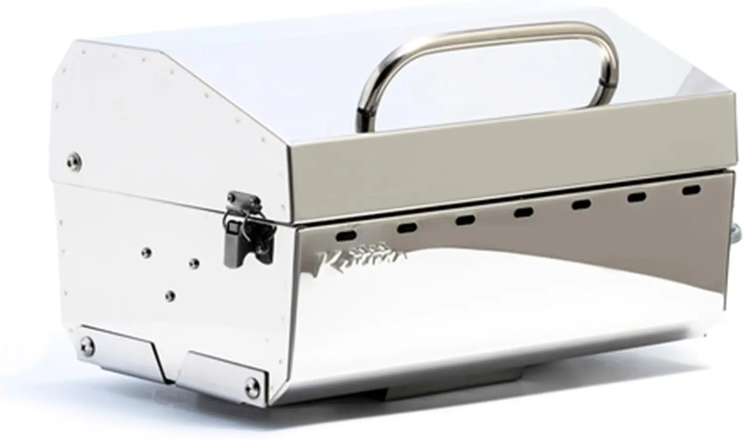 Compact Portable Stainless Steel Gas Grill with Regulator for Boats, Tailgating and More