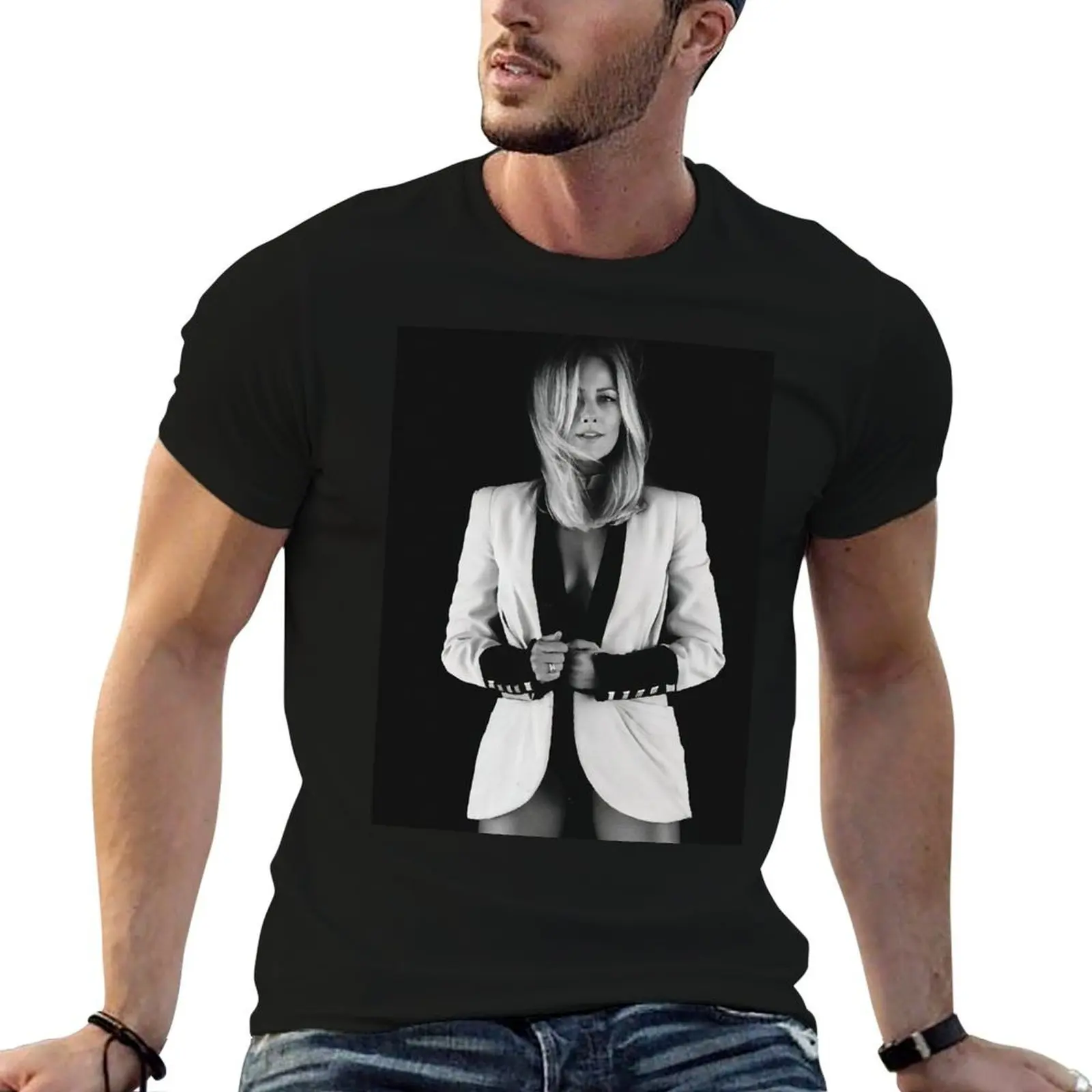 

Helene Fischer - White Shirt and Smile T-Shirt t shirts cotton 100% man t shirts for men T-Shirt