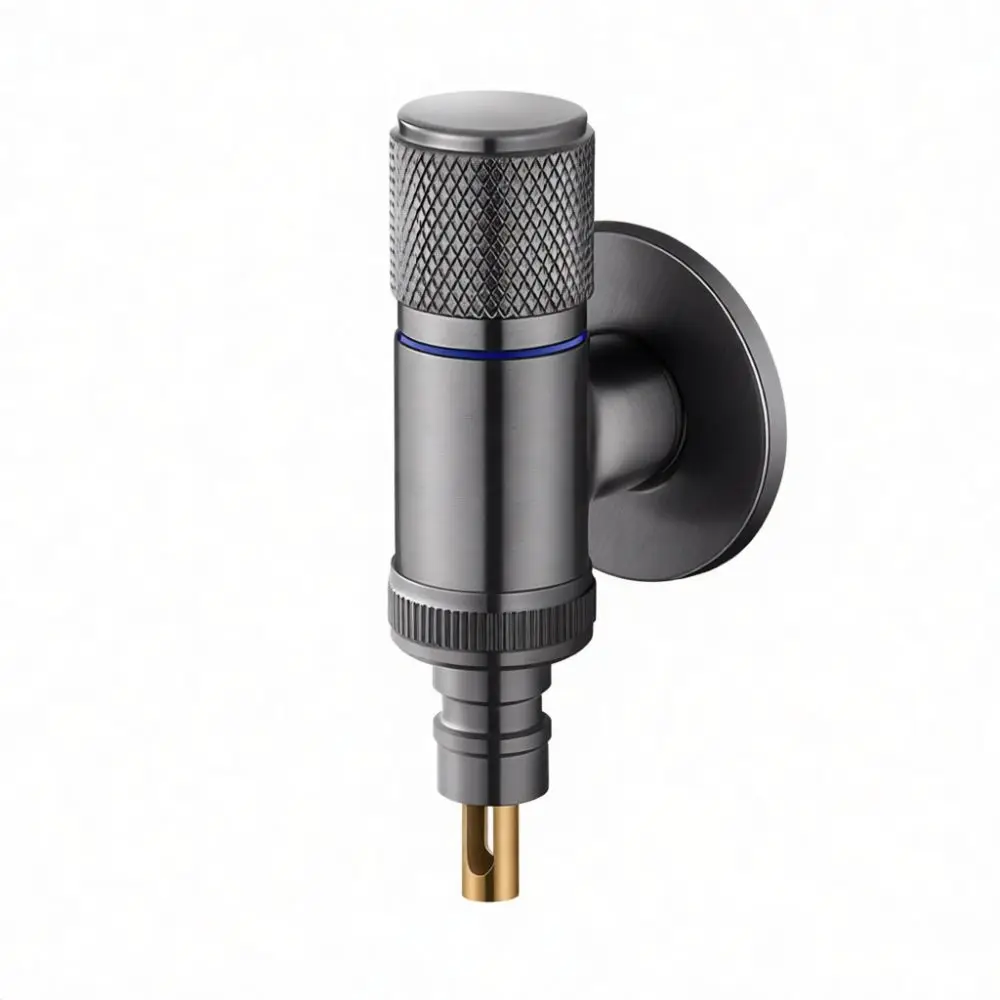 Heavy Duty Brass Faucet Connector Universal Automatic Water Stop Valve Anti Detachment Fitting For Home Use Laundry Supplies