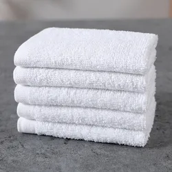 1Pc 30x30cm Square White Soft Terry Cotton Absorbent Hotel Multifunctional Cleaning Hand Towel