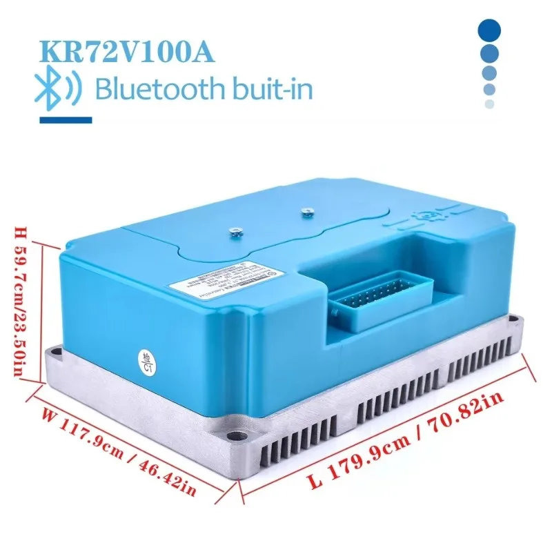 72V 100A Brushless Motor Controller, 5000W/6000W IP65 Protection 350A Max Current for Electric Motorcycle E‑Bike