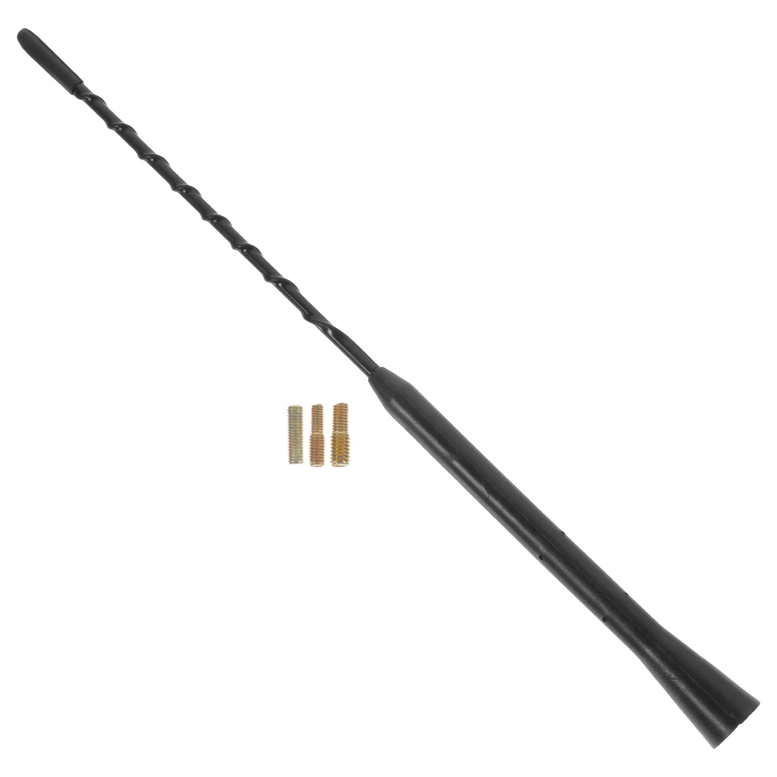 

3pcs Car Roof Antenna 11 Inch Mast For Fm Signal Universal Roof Mount Aerial Automotive Exterior Accessories
