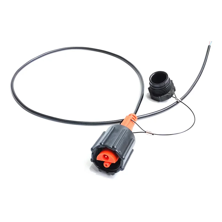 Hot Sell KCK Screw Fit Male Connector with Leader in Cable 1 Meter for Geophone 408 Male Connector for Geophone String