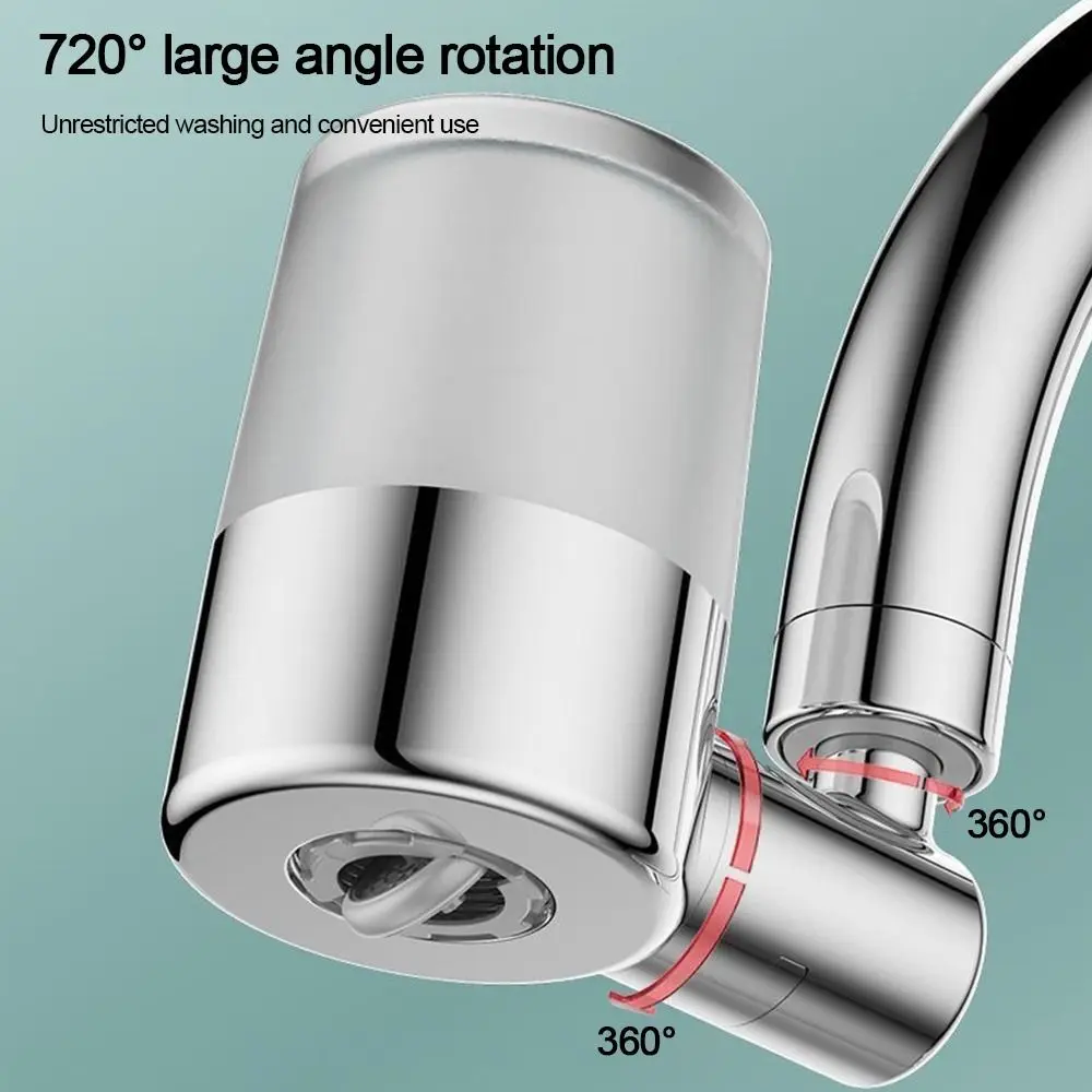 

Насадка для кухонного смесителя с защитой от брызг, 2 режима, регулируемая 720 ° Вращающийся брызгозащищенный кран, водосберегающий кран, распылительная головка для крана