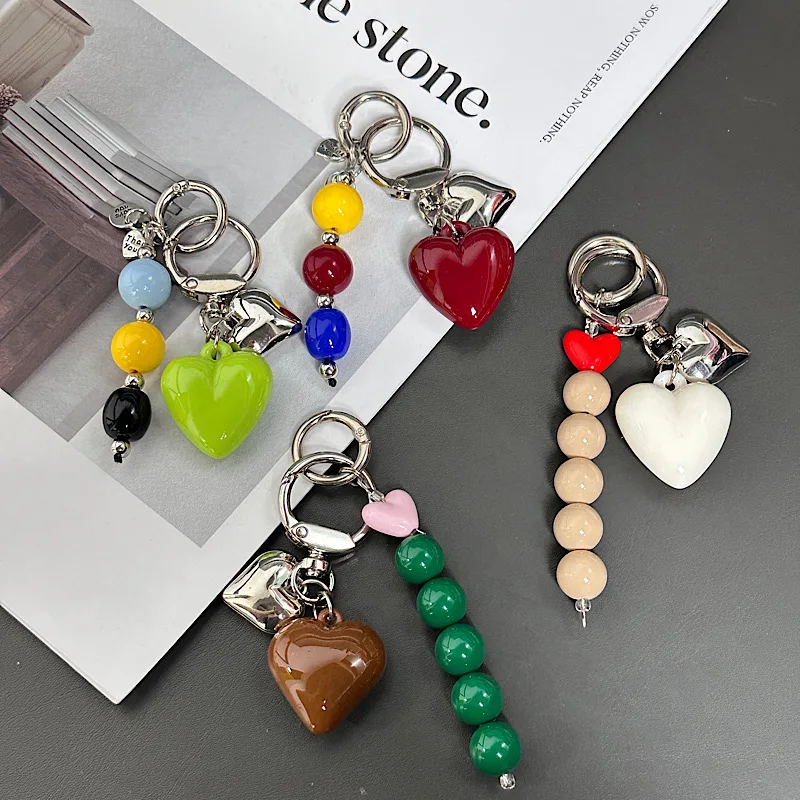 Boutique Mobile Phone Lanyard Fashion Dopamine Ins Long Crossbody Hanging Chain Cartoon Beaded Strap Anti-Loss Chain.