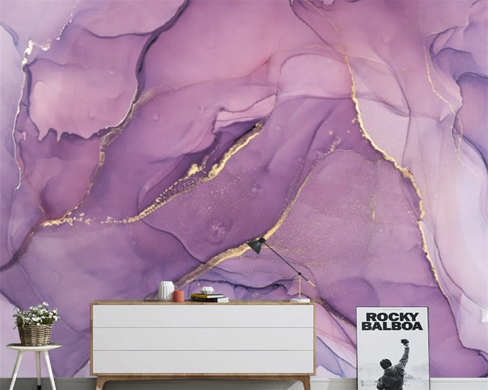 beibehang papel de parede Customized modern marble Nordic art abstract living room sofa decoration painting premium wallpaper