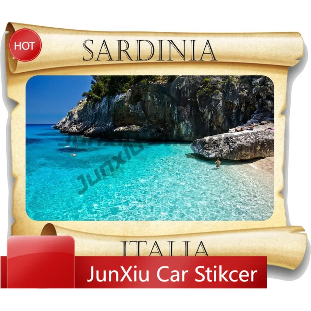 

Sardinia Italy Italia Papyrus Sticker Premium Vehicle Sticker For Wall Fridge Scratch Cover Decoration Auto Accessories
