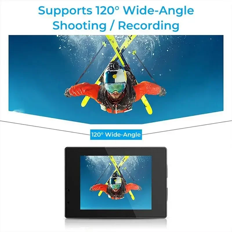 1080P Underwater Waterproof Multifunctional Sports Camera For Outdoor Riding Locomotive Diving image 3