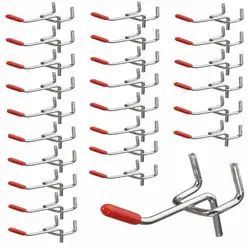 Hole Board Hook Steel Oblique Hanger Shop Good Shelf Hardware Tool Hammer/Pliers Wall Mount Storage Rack Garage Pegboard Hook