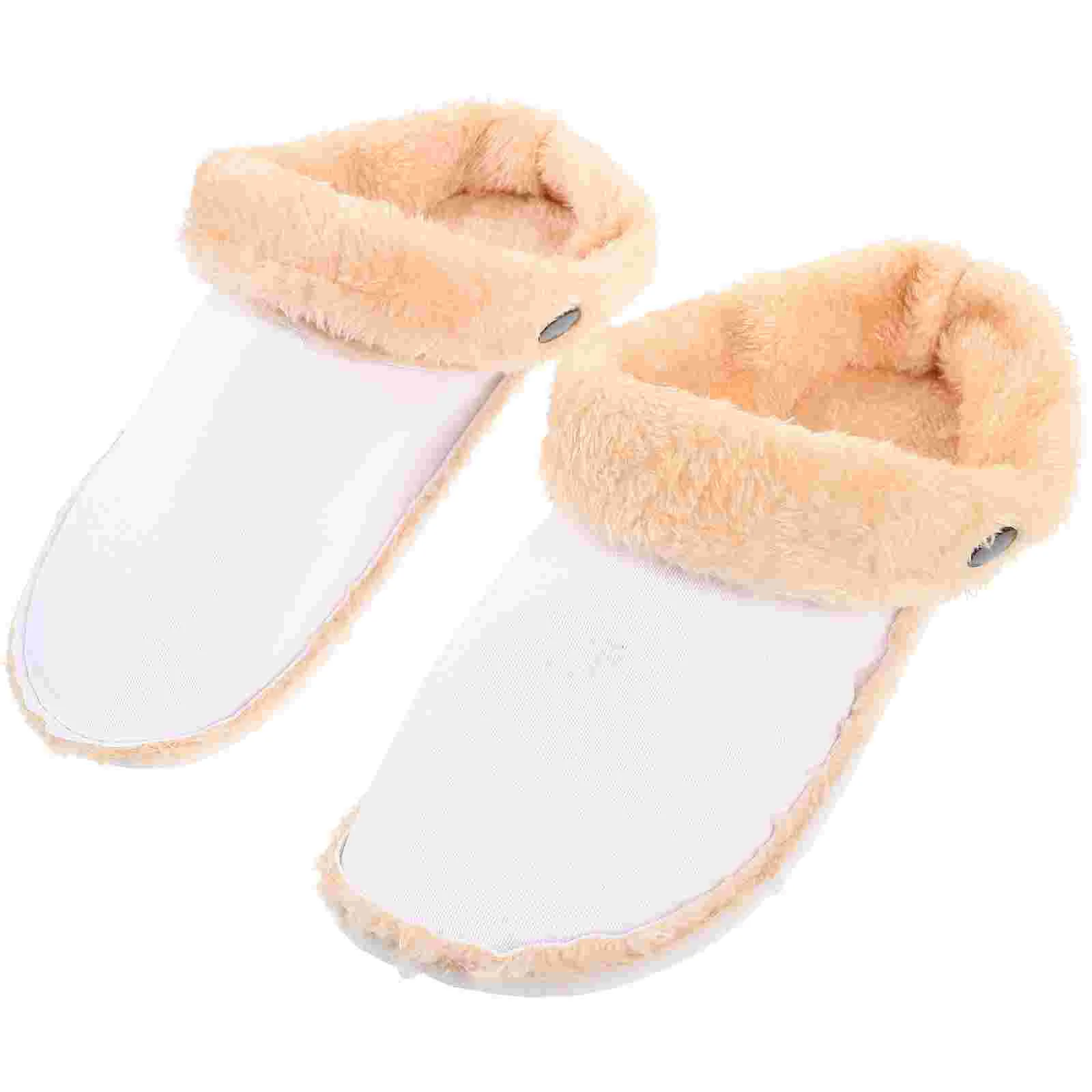 Fleece Lining Detachable Shoe Inserts Warm Hole Mens Sandals Slippers for Women Fuzzy Liners Fluffy