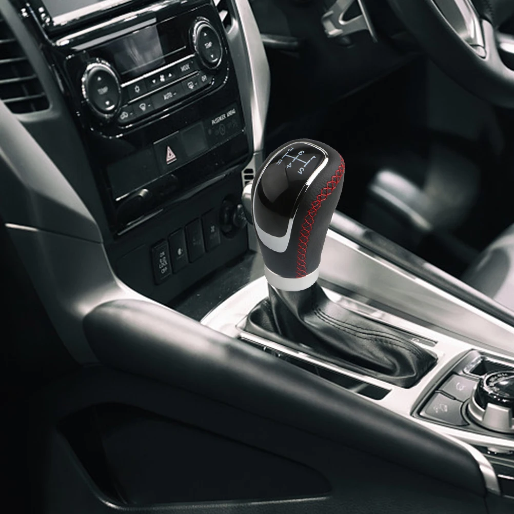 

1 set Stylish PU Car Gear Shifting Knob Manual Shift Handle Replacement Durable Smooth Comfortable Simple Elegant Long for Auto