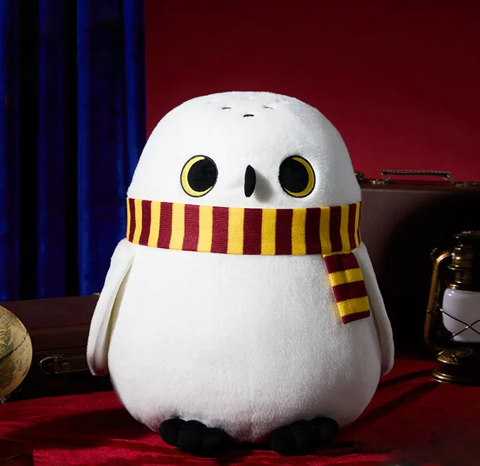 Genuino Miniso Harry Potter Serie Sciarpa Hedwig Action Figure Bambola creativa Cuscino di tiro Camera carina decorata Regalo di compleanno