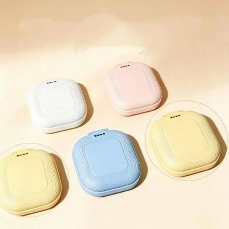 Denture Tray Box Dental Braces Retainer Case Vent Holes Dental Denture Box ​False Teeth Protective Case