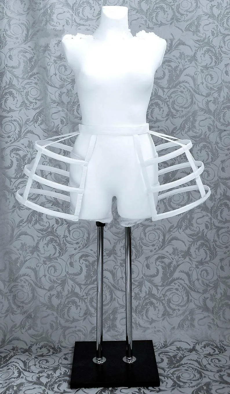 Satijn Uitsparing Drie-Layer Dubbelzijdig Vogelkooi Fishbone Crinoline Cosplay Geweld Lolita Nieuwe Stijl Crinoline