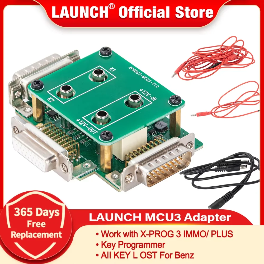 LAUNCH Official - X431 MCU3 Adapter Immobilizer Programmer Anti-theft adapter board MCU V3 Work with IMMO ELITE/IMMO PLUS/X-PROG