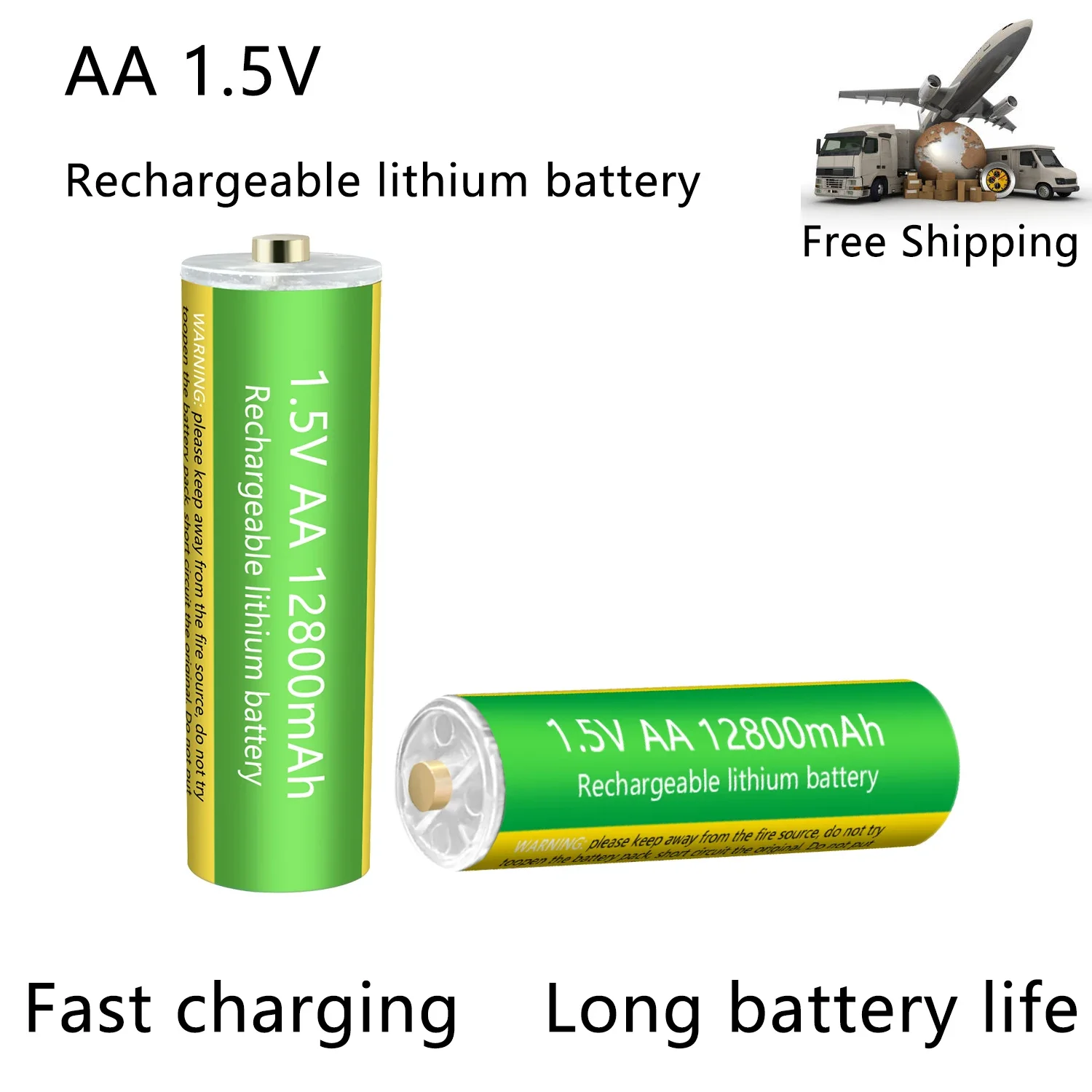 High capacity 1.5V AA lithium batter Good Energy Storage,for Remote control CNC camera with charger rechargeable battery