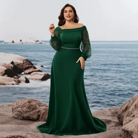emerald green mermaid dress with sleeves Gowns -AliExpress Print:Solids Get Dressed With Me colorgrp-51135 Formal dress this dress will be