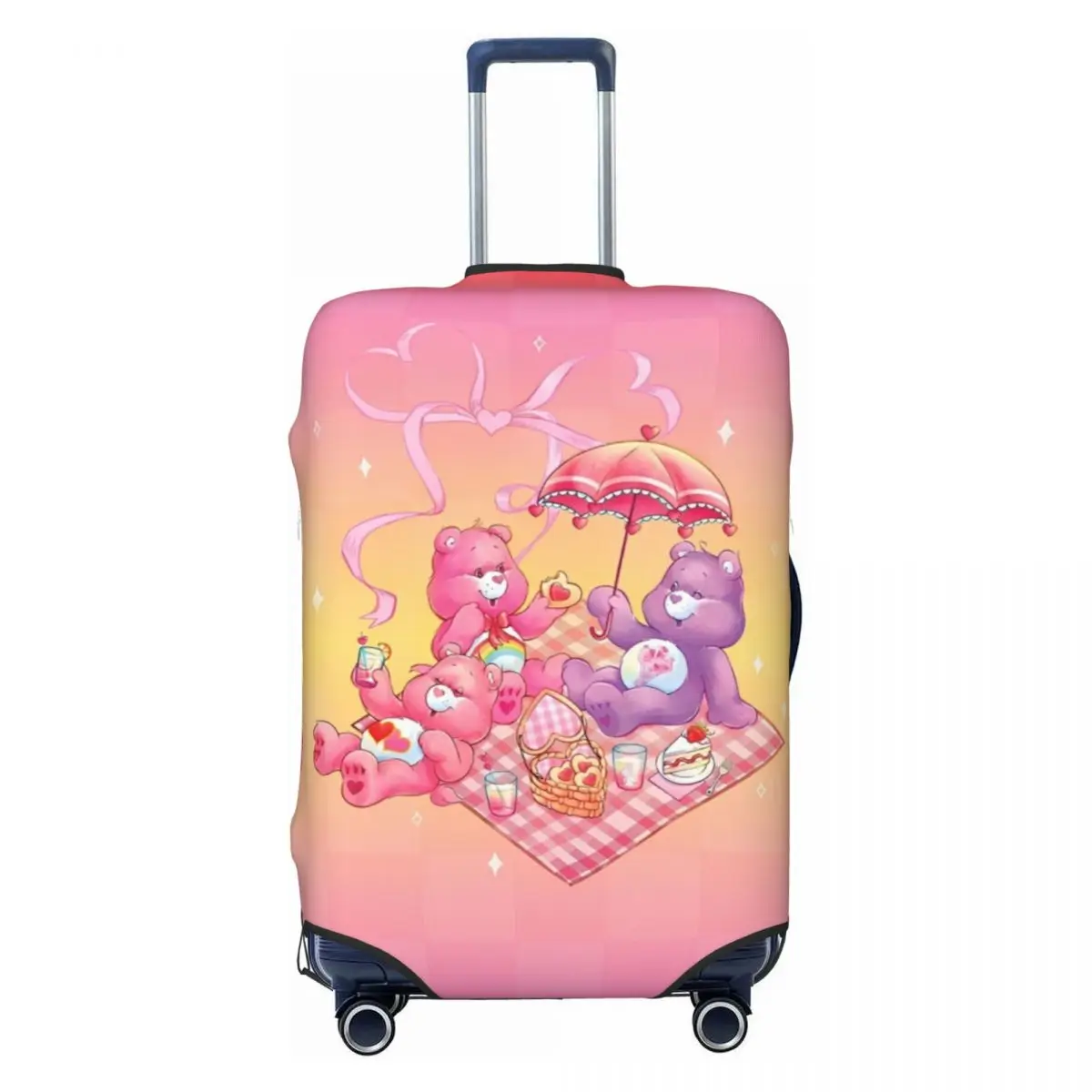 Cartoon Care Bears Movie Suitcase Cover Holiday Strectch Luggage Supplies Travel Protection