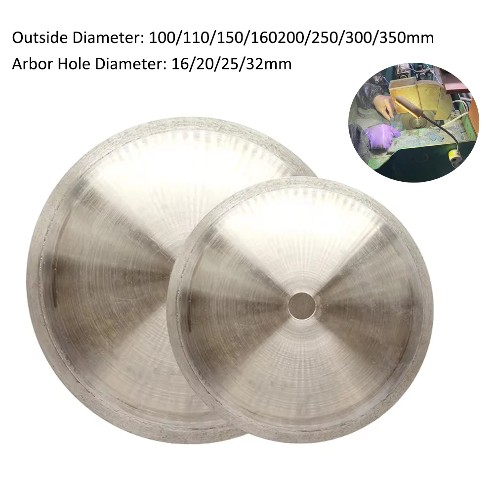 100 إلى 350 مللي متر أسطوانة تقطيع الماس لملحقات دوارة عجلة طحن بتصميم ماسة سوبر رقيقة شفرة المنشار عجلات مجوهرات حجر زجاجي #1