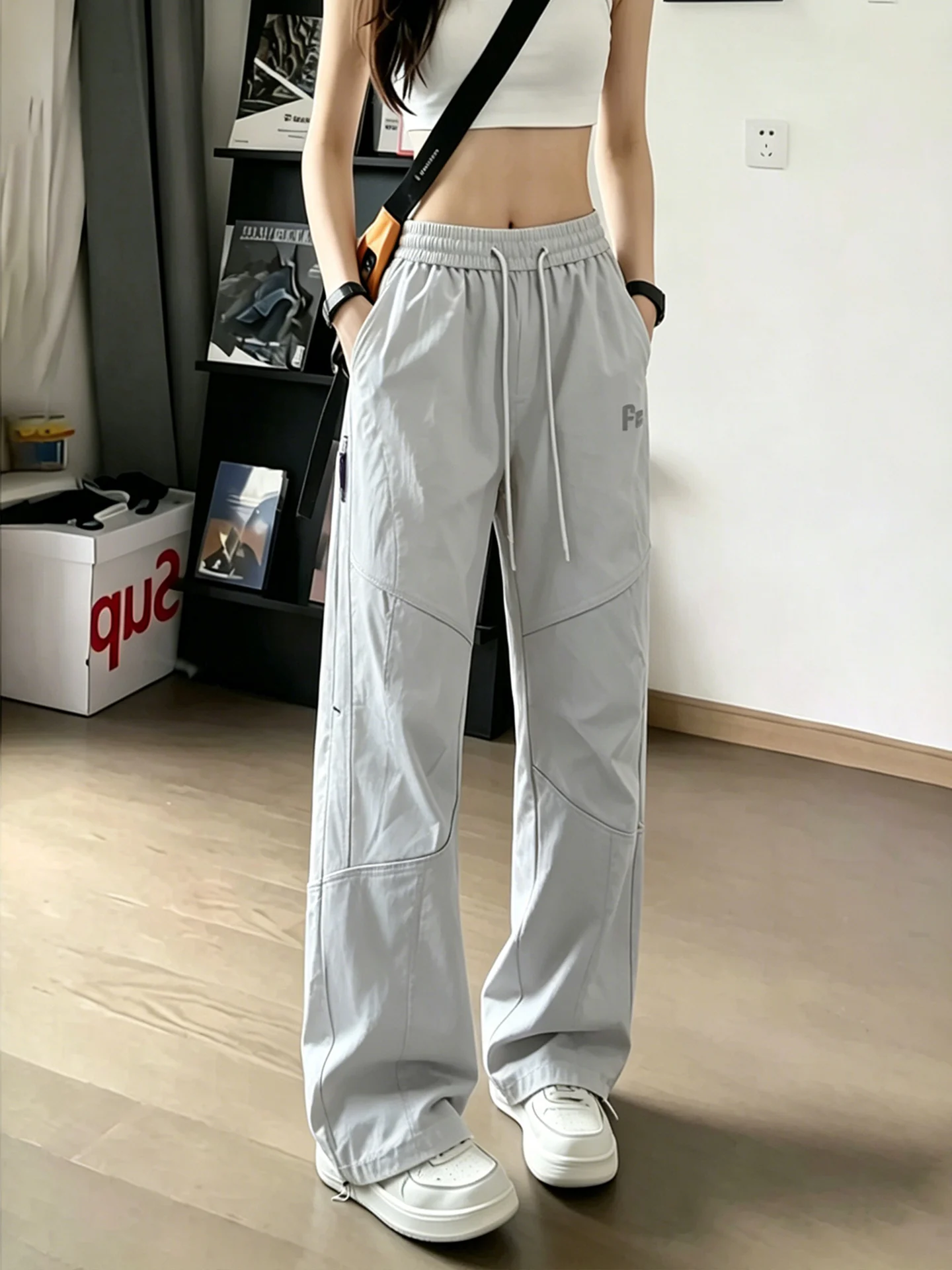 

Men's Summer Quick Dry Breathable Outdoor Workwear Pants Straight Leg Casual Sports Trousers Soft Windproof Cargo