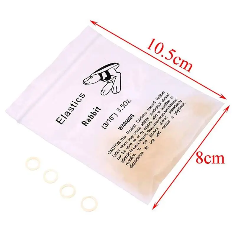 AG 100pcs dental yellow elastomer latex rings, braces, dental rubber bands, non-toxic material 3.5OZ dental rubber bands