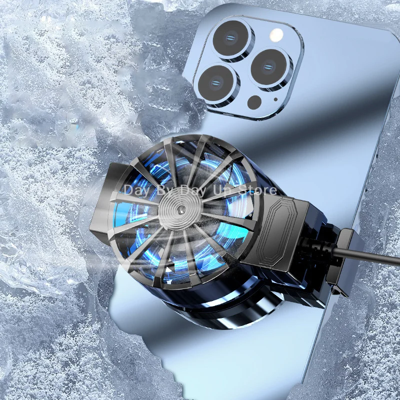 1PC Portable Cooling Fan Mini Cooling Fans For Mobile Phone Silent Cooler Cell Phone Gaming Radiator Game Cooler