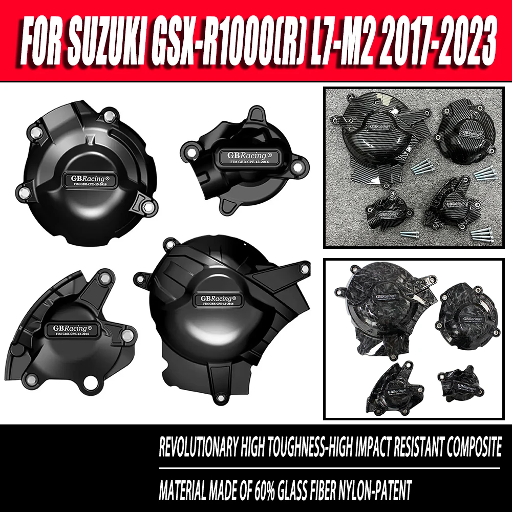 

For Suzuki GSX-R1000 GSXR1000 GSX-R1000R GSXR1000R L7-M2 2017 2018 2019 2020 2021 2022 2023 Engine Covers Protectors