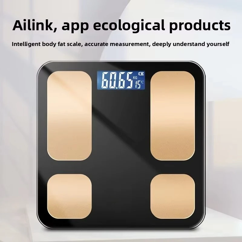 Smart Digital Intelligent Heart Rate BMI Body Composition Analyzer Body Fat Weight Scale for Home Personal Health Monitoring