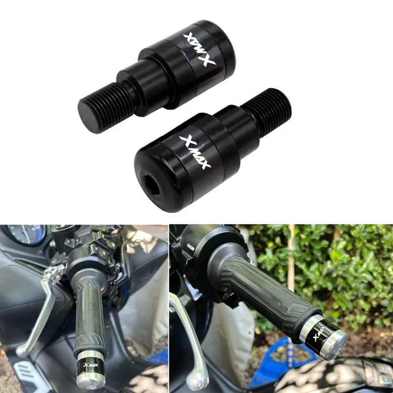 Motorcycle Handlebar Grip Ends For Yamaha XMAX X MAX X-MAX 400 2013-2019 X-MAX 250 2009-2019 X-MAX 125 2016-2019