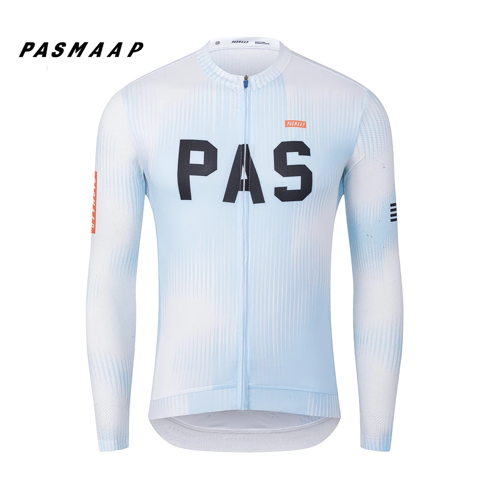 2024 PASMAAP Cycling Jersey Long Sleeve Pro Team Jersey MTB Road Bike Clothing Maillot Ciclismo Hombre Breathable Bicycle Shirts