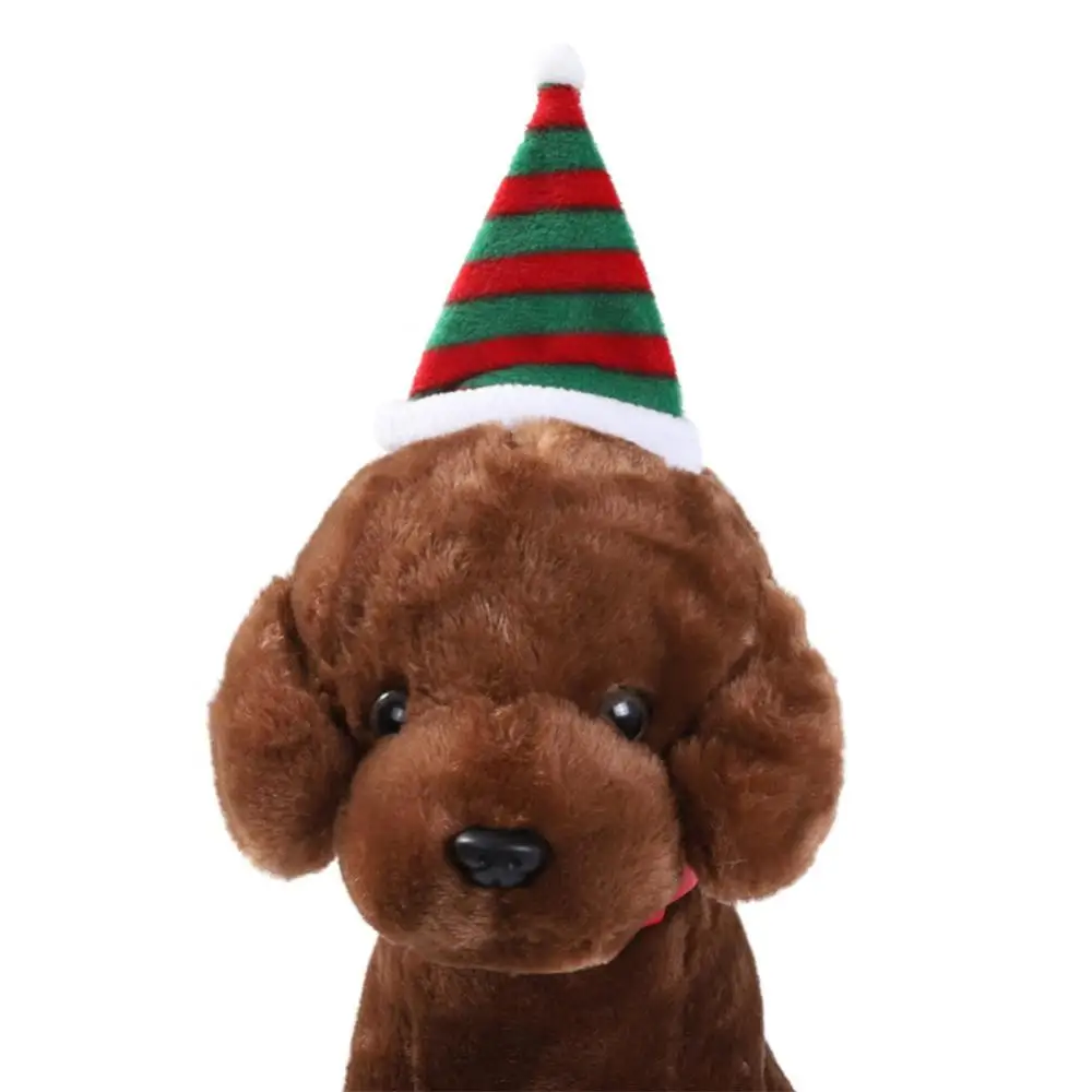 Cat Dog Christmas Hat Winter Warm Pet Cat Dog Santa Claus Hat Christmas Xmas New Year 2023 Plush Navidad Natale Pet Costumes