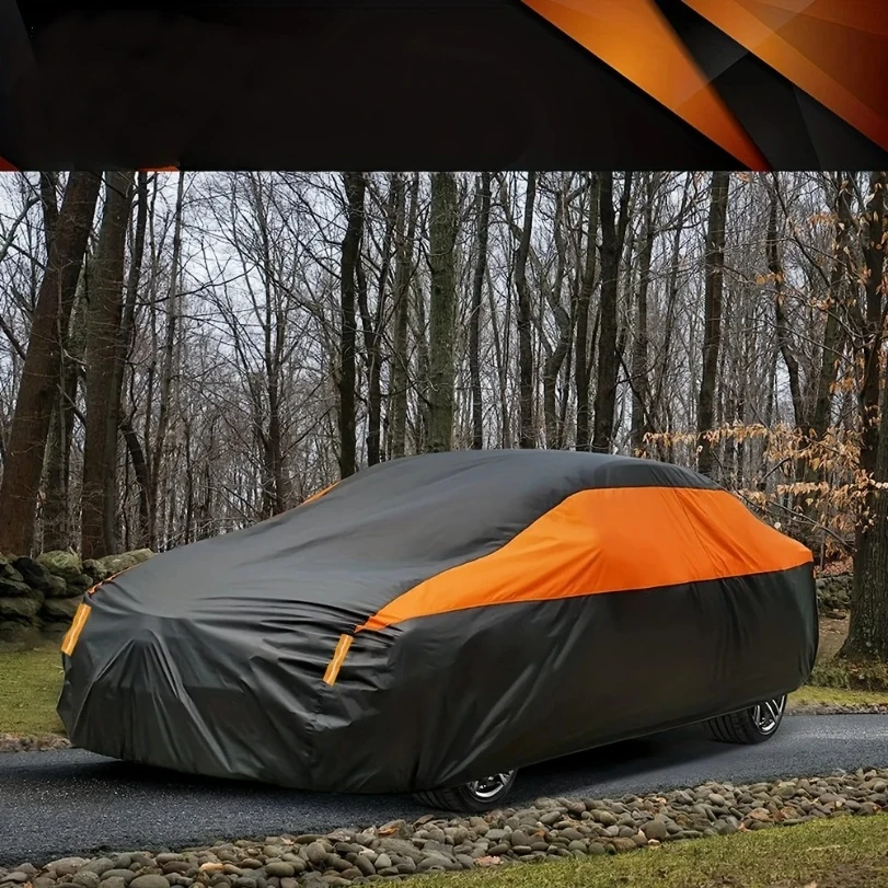 

Car Covers Outdoor Waterproof Sun Rain Snow Protection UV Auto Cover Universal SUV/Sedan 190T Car Protective Full Covers
