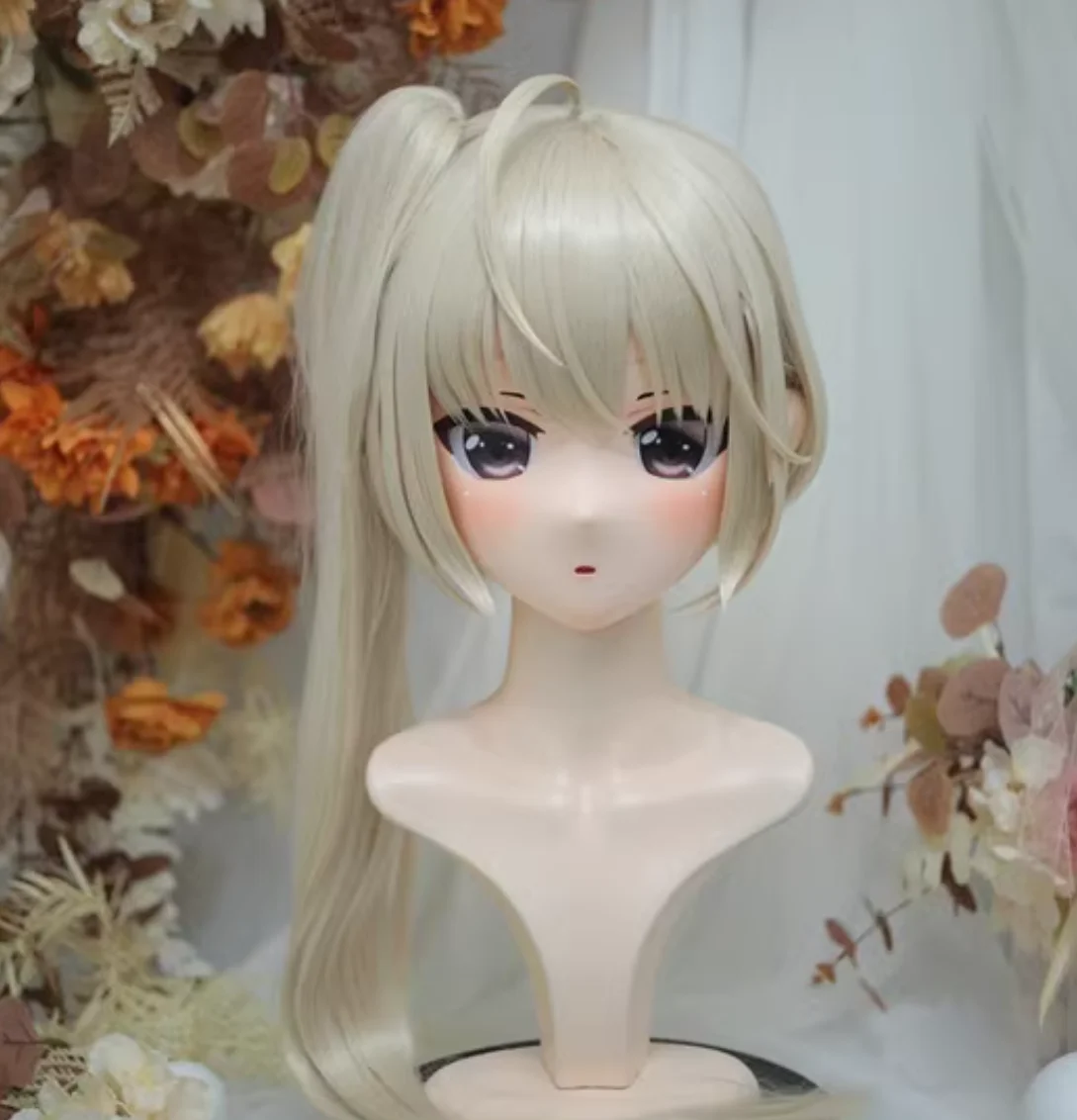 

(NFD-21-53)Customize Full Head With Lock Crossdress Doll Female/Girl Japanese Anime Cartoon Character Kig Cosplay Kigurumi Mask