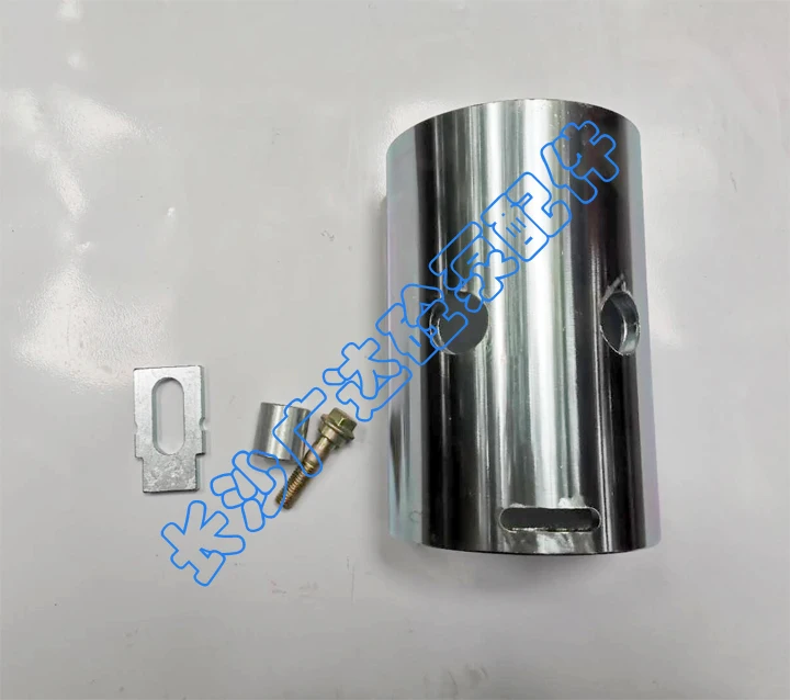 Zhonglian pump truck piston head positioning sleeve white zinc plated with baffle bolts