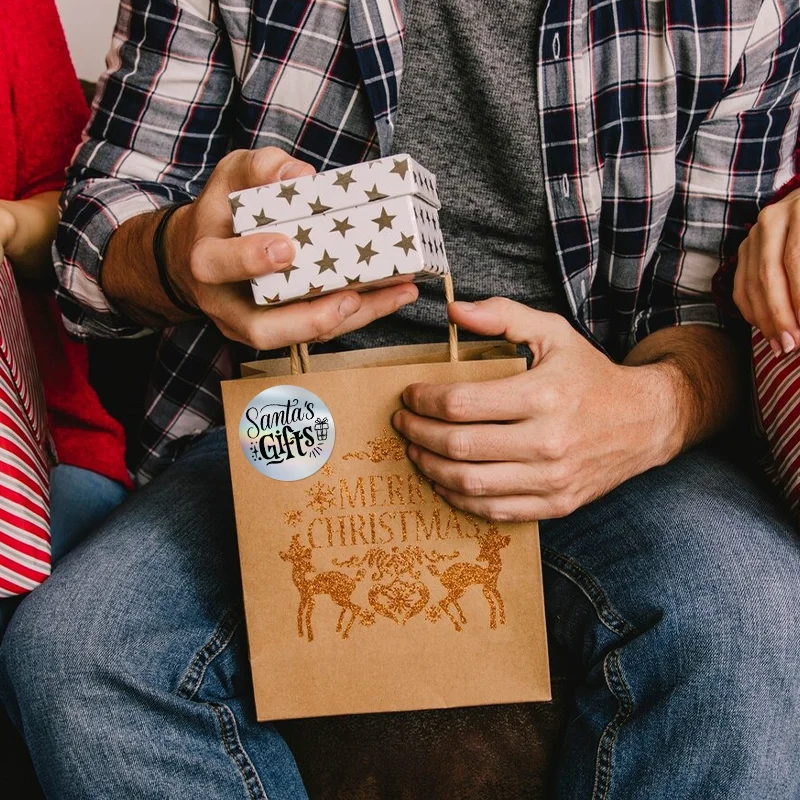 50mm Round Blank Laser Holographic Label PET Shining Rainbow Waterproof Sticker Gift Packaging Use for SK20 P50 M110