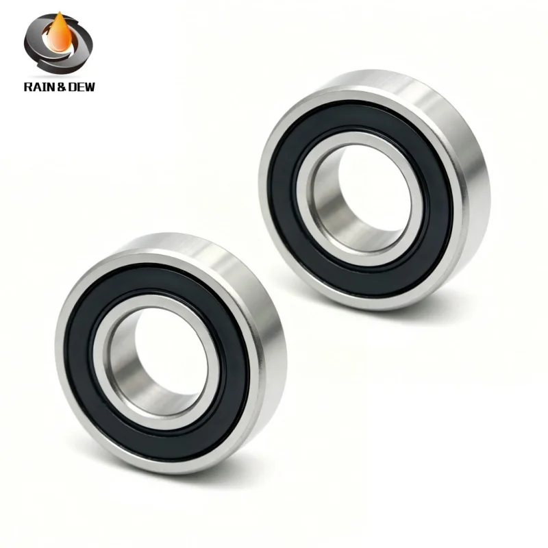 2PCS 6202RS 15X35X11 mm Bearing ABEC-7 Deep Groove 6202 2RS Ball Bearings 180202 RS 6202 2RS EMQ Quality
